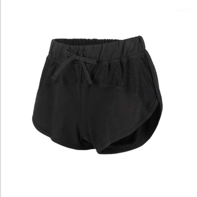 

U17322 Cotton Sports Running Hot Shorts Women Athletic Shorts Sports Quick Dry Workout Training Fitness Short1, Black
