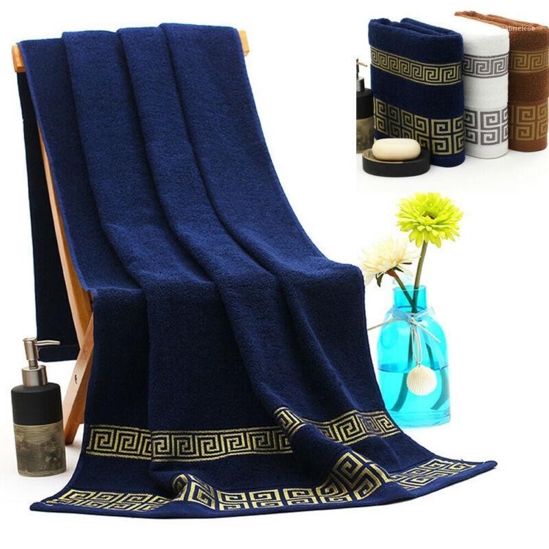 

Soft Cotton Bath Towels Beach Towel For Adults Absorbent Terry Luxury Hand Face Sheet Adult Men Women Basic Towels1, Blue