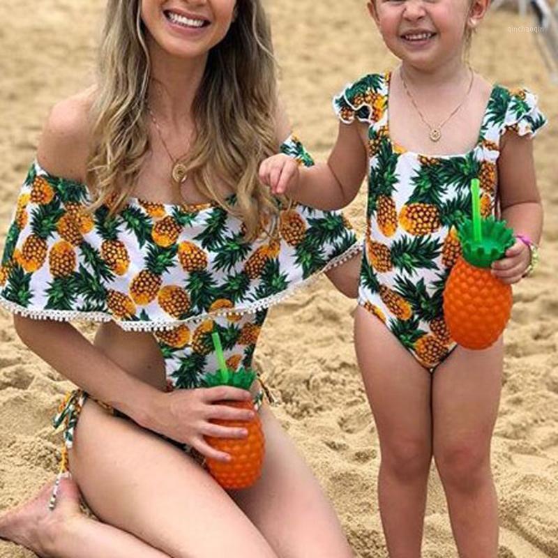 

Sweet Floral Ruffles One-piece Swimsuit For Toddler Girls And Girls Kids Swimsuit 2020 Children Bathing Suits 2-13 Years 18g31