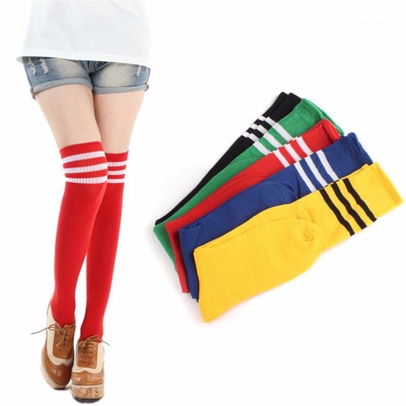 

Women Fashion Hot Thigh High Socks Sexy Warm Cotton Over The Knee Socks Striped Activewear Long Stockings For Girls Wholesale1, Black