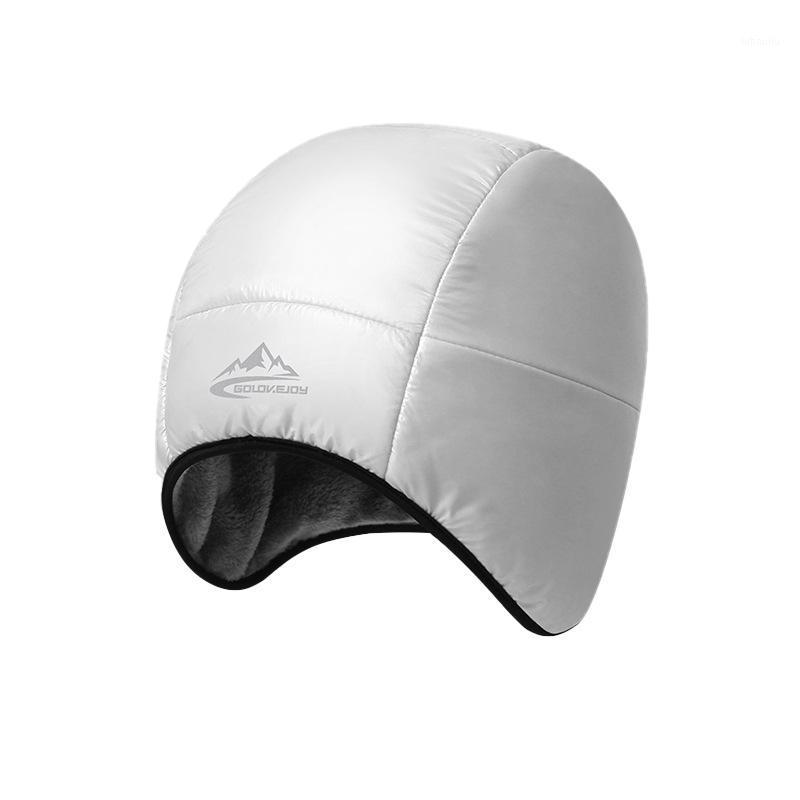 

Winter Beanie Hat Warm Earflap Down Hat Slouchy Cap Windproof Waterproof For Skiing Skating Cycling1, Ql1