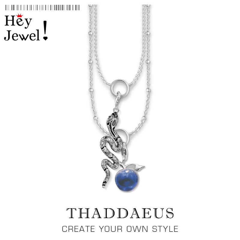 

Charm Necklace Snake & ,2020 Summer New Fashion Jewelry Europe 925 Sterling Silver Bijoux Trendy Gift For Women Girls
