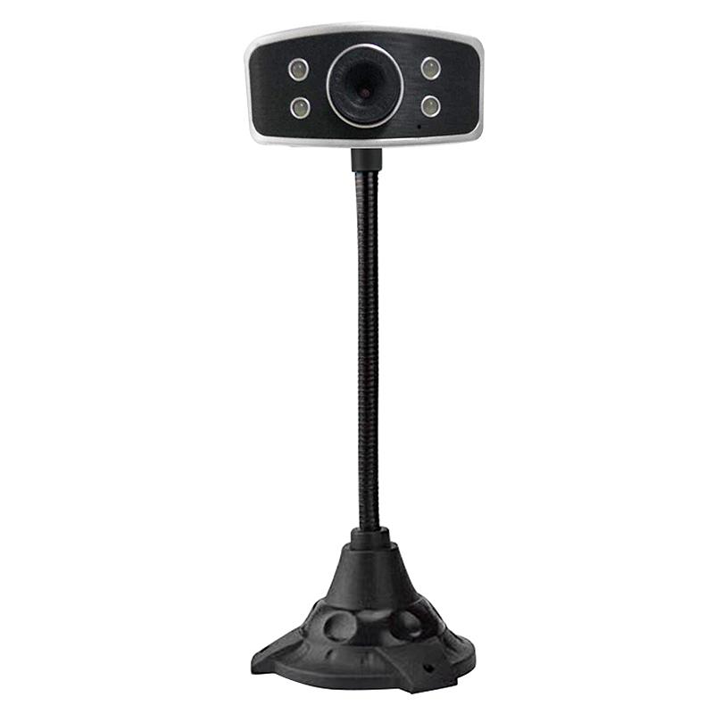 

Computer Camera, USB Night Vision High Pole LED Video Network Camera, Suitable for Desktop Laptop