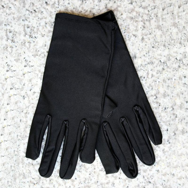 

Women Summer Gloves Elastic Sunscreen Women Gloves Spandex Super-elastic Solid Sunscreen Siding Card Driving Glove1