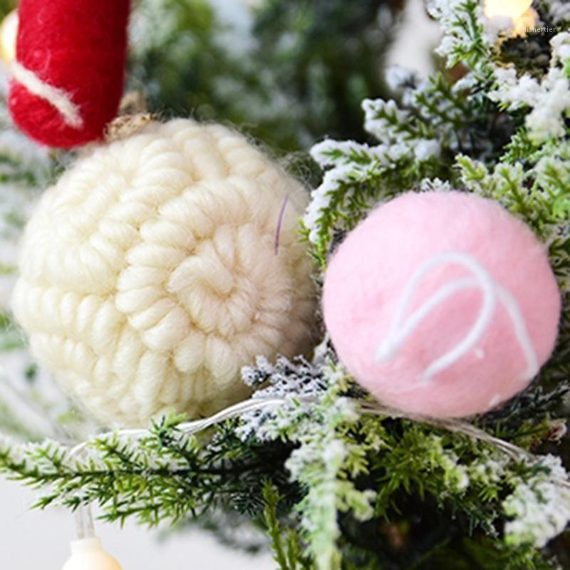 

1Pc Soft Kids Room Wall Decor Hanging Handmade Christmas Wool Felt Balls Nursery Garland Xmas Ornament Party Festival Home Decor1