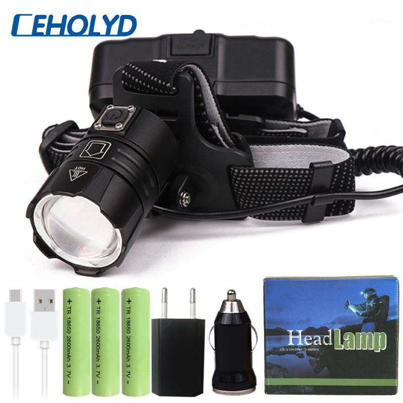 

2020 Powerful XHP70 XHP50 Led Headlamp Headlight Zoom Head Lamp Torch 18650 battery USB Rechargeable Lantern1