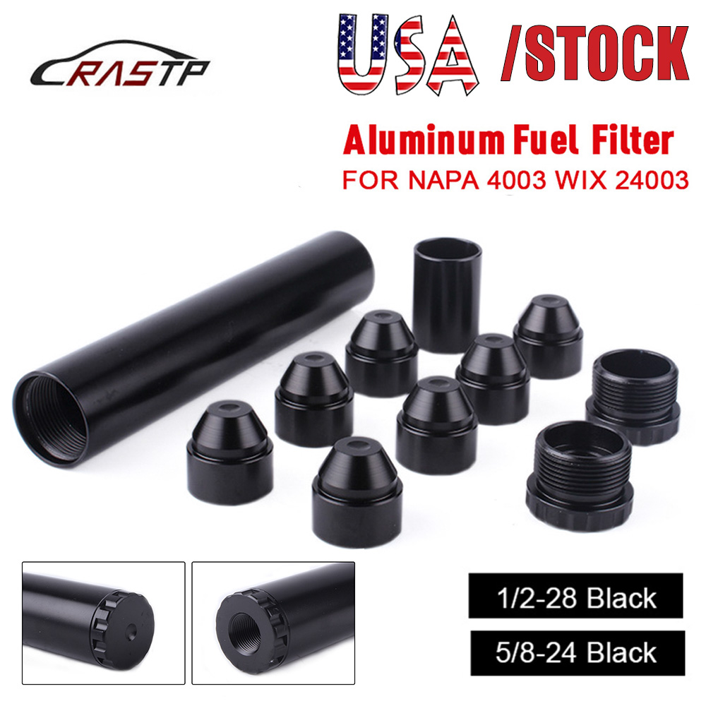 

USA STOCK Aluminum Fuel Filter 1X6 Car Solvent Trap 1/2-28 NAPA 4003 WIX 24003 Car Filters Parts RS-OFI017