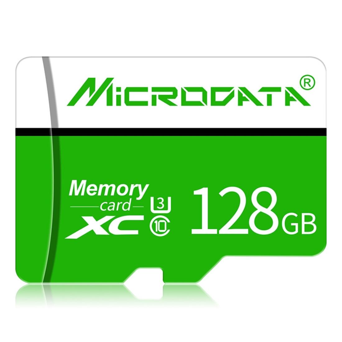 

MICRODATA 128GB U3 Green and White TF Memory Card