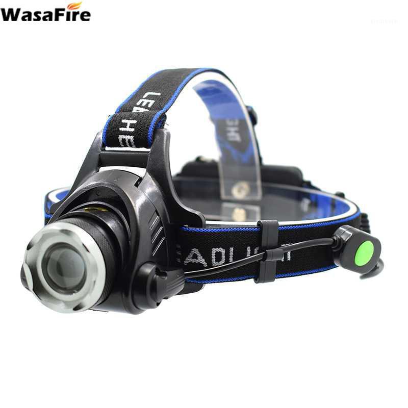 

XML T6 LED Headlamp Rechargeable Zoomable Head Light 3 Mode Forehead Running Head Torch Lamp Use 18650 Battery1