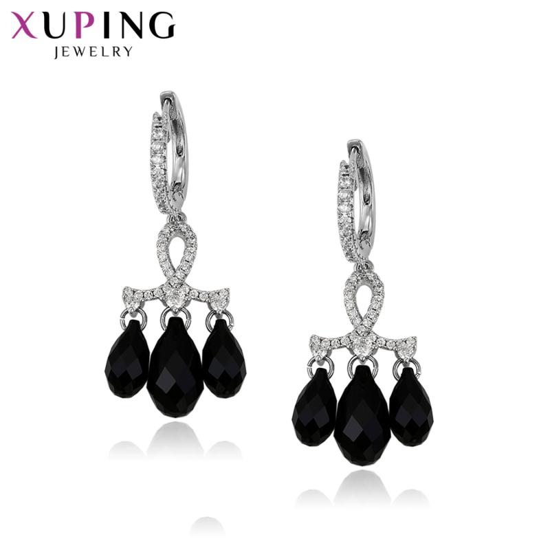 

Xuping Jewelry Simple Elegant Crystals Earrings for Women Birthday Wedding Romantic Gift 93297