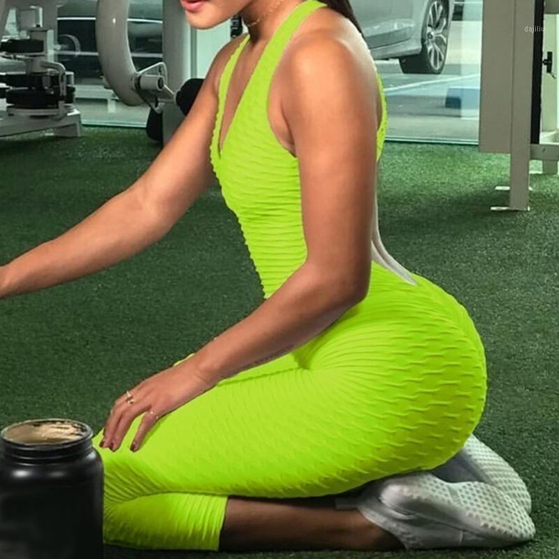 

Gym Trainning Women Bubbles Sports Yoga Pants Solid One Piece Hip High Waist Sexy Breathable Slim Thin Skinny Leggings1