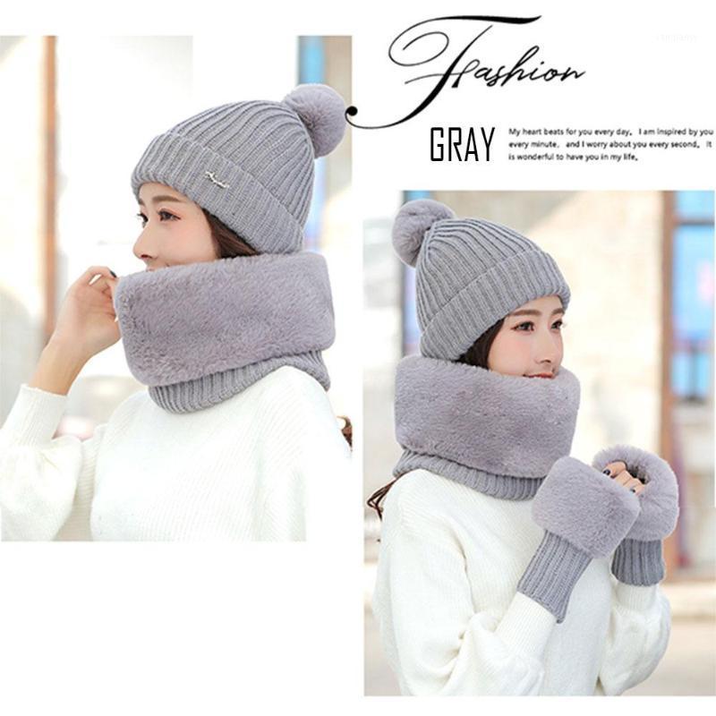 

Fashion 4 Color 3pcs/Set Women Winter Knitted Gloves Ski Gloves Thick Outdoors Activities Scarf Set Riding Windproof Skating1, Yellow
