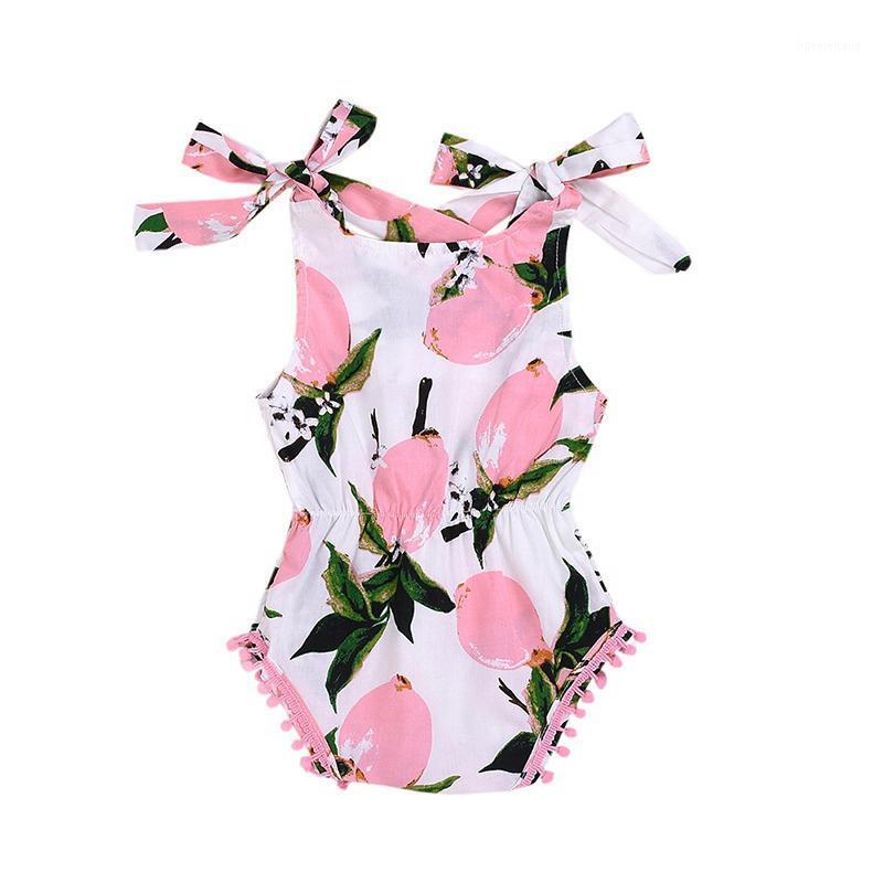 

Romper Baby Girl summer clothing Floral Pattern Jumpsuit Sleeveless for newborn infant clothes children1, Lavender