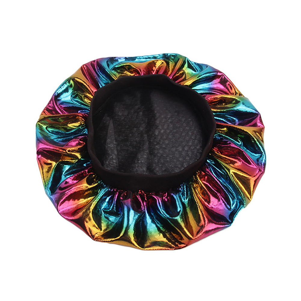 

Sleeping Hat Women Night Cap Fashion Elastic Turban Shower Hair Care Wide Band Head Cover Ladies Chemotherapy Bonnet Soft Salon, Blue