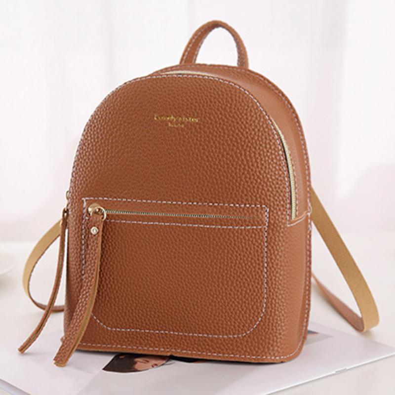 

Fashion Lady Backpack Mini Soft Touch Multifunction Small Backpack Women Lady All-match Sweet Shoulder Bag Women, Pink