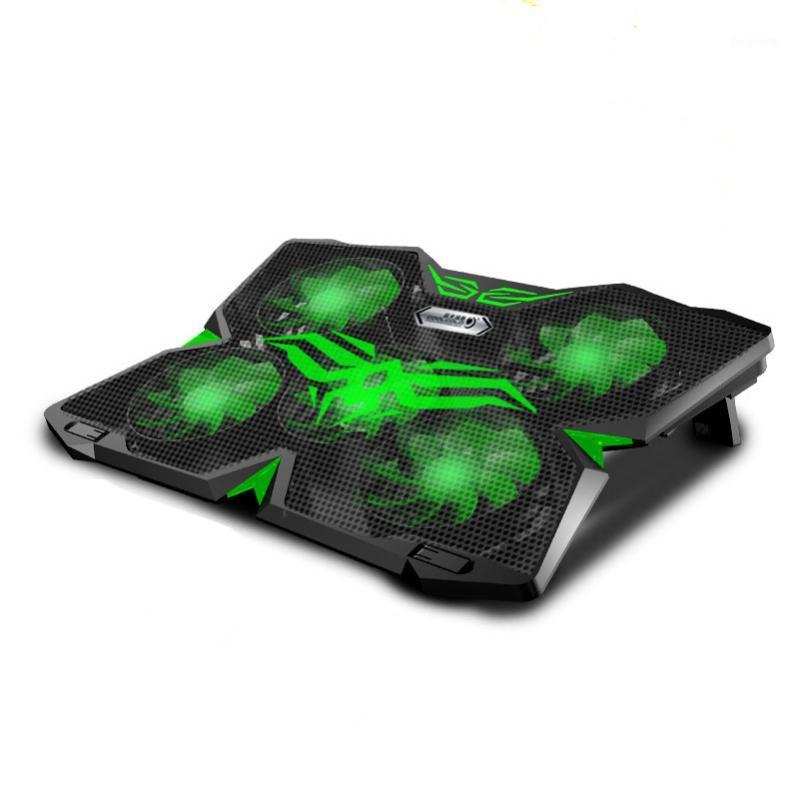 

Laptop Cooler 5 Fans Two USB Port For 12-17inch Laptop Cooling Pad Notebook Stand for Non-Slip Low Noise Adjustable Light1