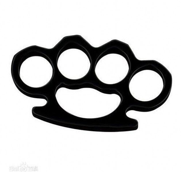 

Silver and Black Thin Steel Brass knuckle dusters,Self Defense Personal Security Women's and Men's self-defense Pendant4545