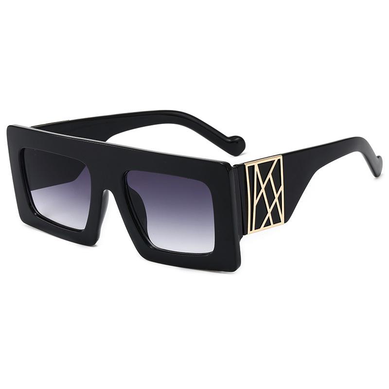 

Fashion New Ladies Luxury Square Sunglasses Women Men Goggle Shades Vintage Brand Designer Travel Oversized Sun Glasses Uv400