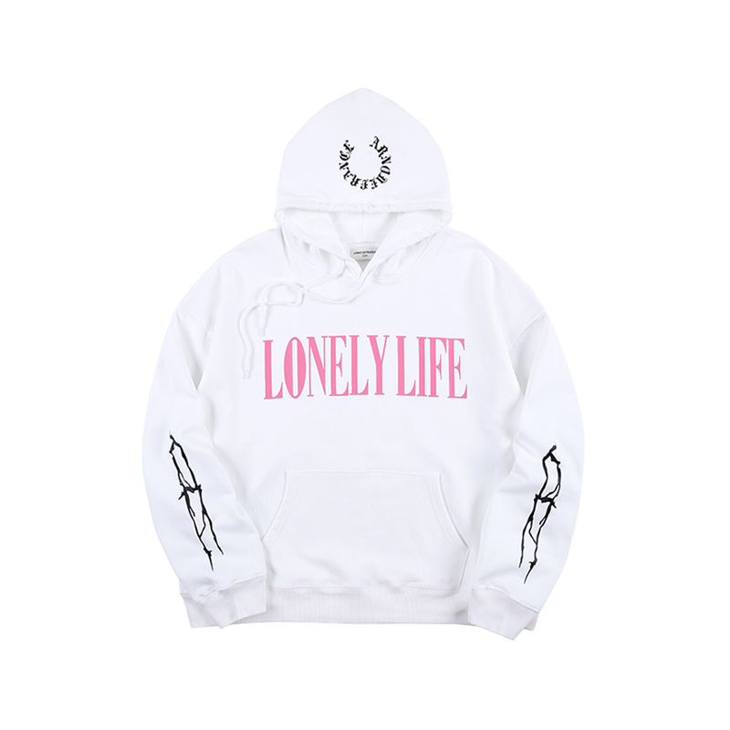 

2021 New Winter Hoodies Lonely Life Hip Hop Jumper Hoodie HTIR, Beige