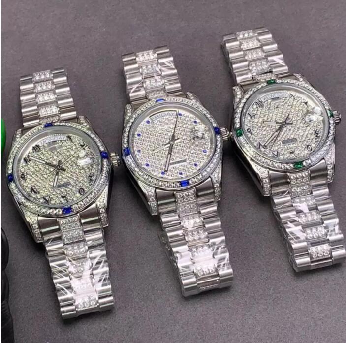 

2022 Luxury watch designer Classic Fashion Automatic Watch inlaid with colored diamond size 36mm sapphire glass a ladies' favorite Christmas gift, Custom waterproof