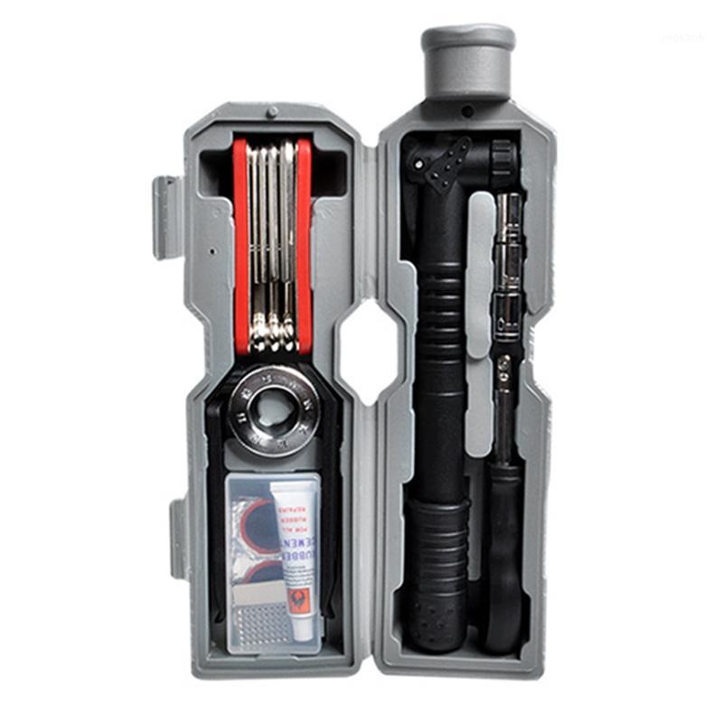 

Bike Cycling Tire Repair Bottle Cage Tool Set Multi Folding Spoke Wrench1