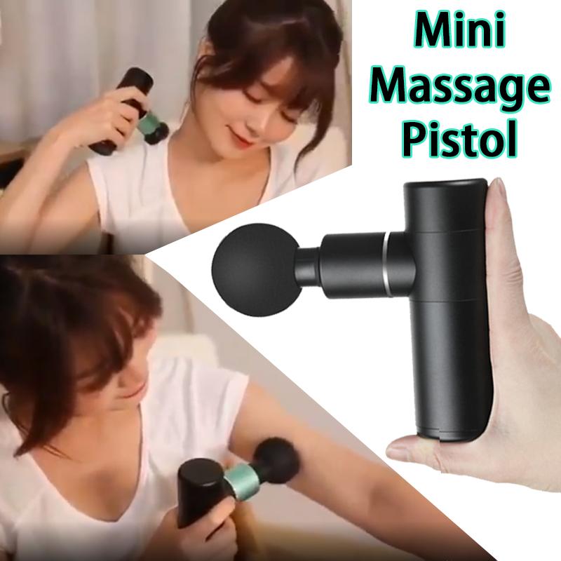 

Mini Fascia Gun Massage Pistol Anti-cellulite Massager Electro Muscle Stimulator Rechargeable Man Male Slimming Body Fat Burners