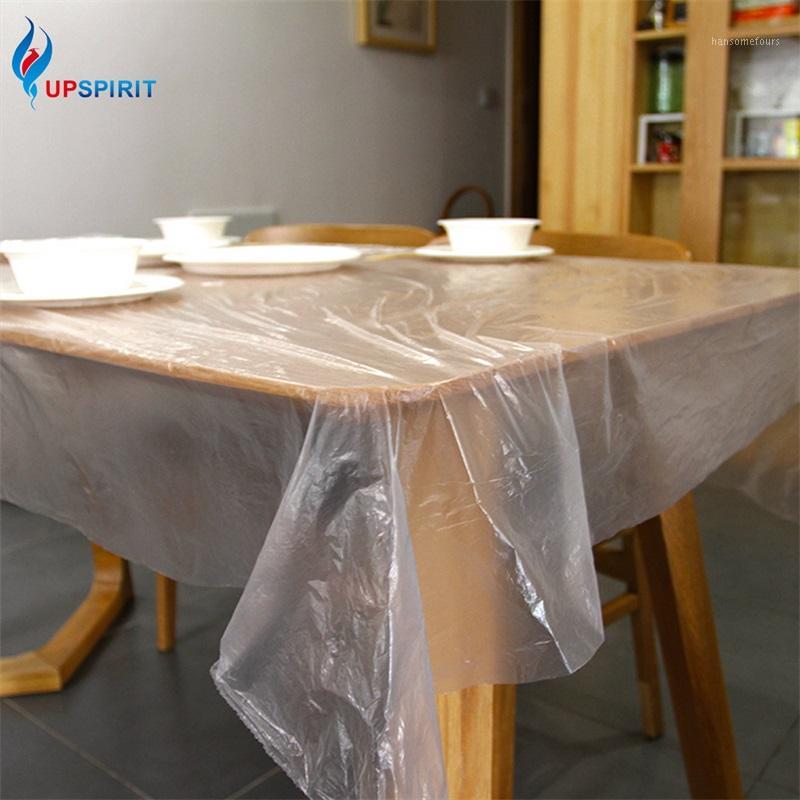 

Upspirit Disposable Table Cover Plastic Tablecloth Party Wedding Camping Tablecloth Portable Wipe Covers Tableware Kitchen Tools1