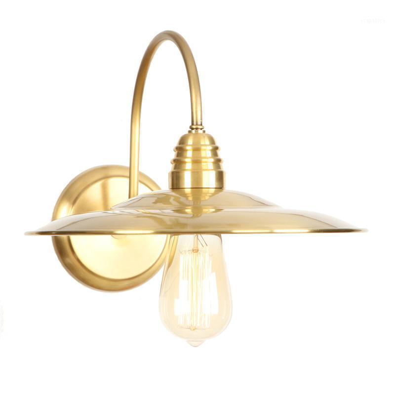 

American Loft Copper Wall Sconce Edison Industrial Vintage LED Wall Lamp Bedroom Bedside Light Home Lighting Lampara Pared1