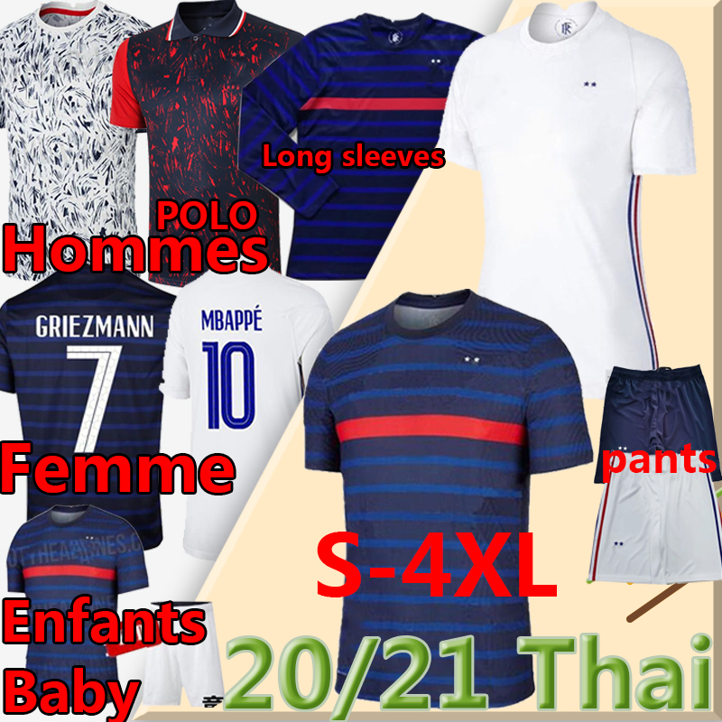

2020 21 Fran MBAPPE ce GRIEZMANN POGBA national soccer jerseys POLO PANTS hommes enfants Femme maillot de foot men kids ball shirts Uniforms, Home kids kit