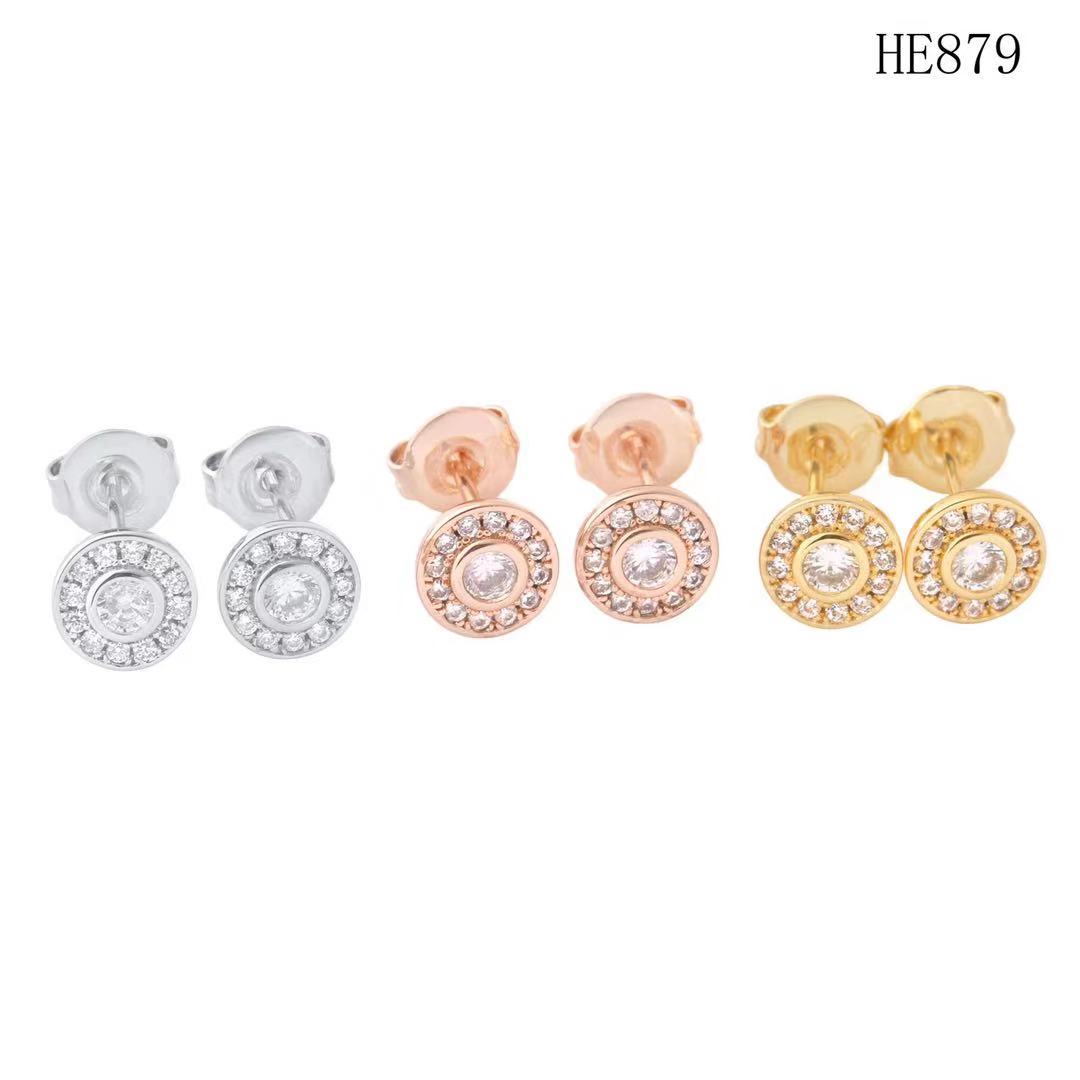 

fashion jewelry designer earrings stainless steel stud earrings silver gold earings womens mini diamond earrings jewelry wholesale