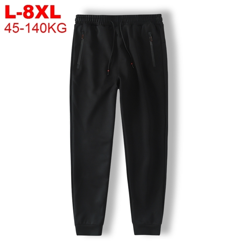 

Sweat Pants Men Plus Size 8xl 7xl 6xl 5xl Sportswear Man Chinese Streetwear Trackpants Male Trousers Casual Men's Jogger Pants 201130, Black
