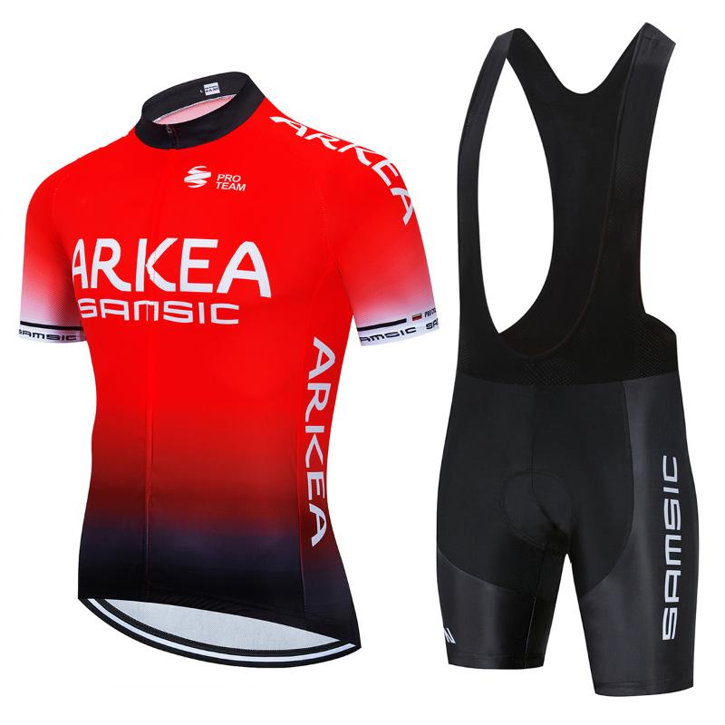 

2020 roupa de ciclismo pro team ARKEA Cycling Jersey 9D Bib shorts Set MTB Uniform Clothing Quick Dry Bike Wear Ropa ciclismo, 06