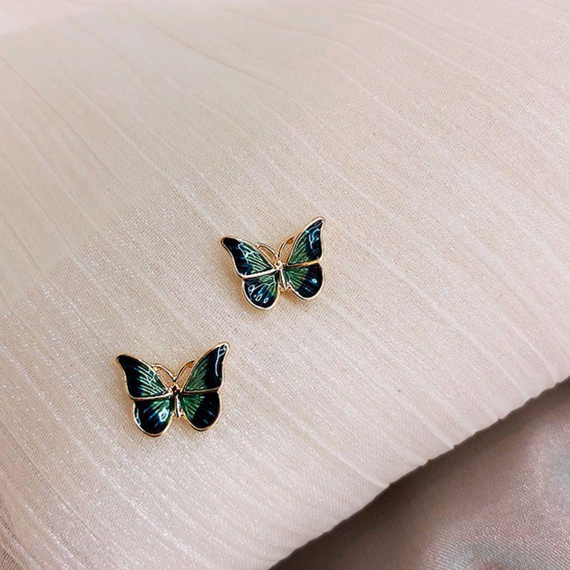 

Stud UAM Korean Lovely Multicolor Geometric Small Bowknot Drop Oil Animal Earrings For Woman Classic Fashion Jewelry Party Gifts