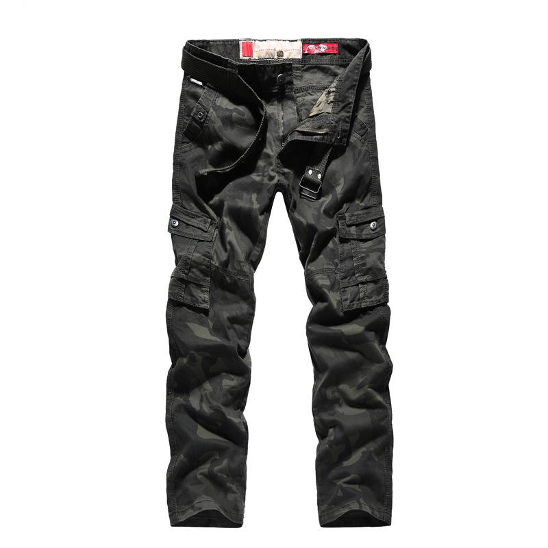 

Camouflage Uniform Pants Overalls Men's 2020 New Street Hip-hop Pants Sports Jogging Men's Multi-pocket Casual Mens, Jla113armygreen