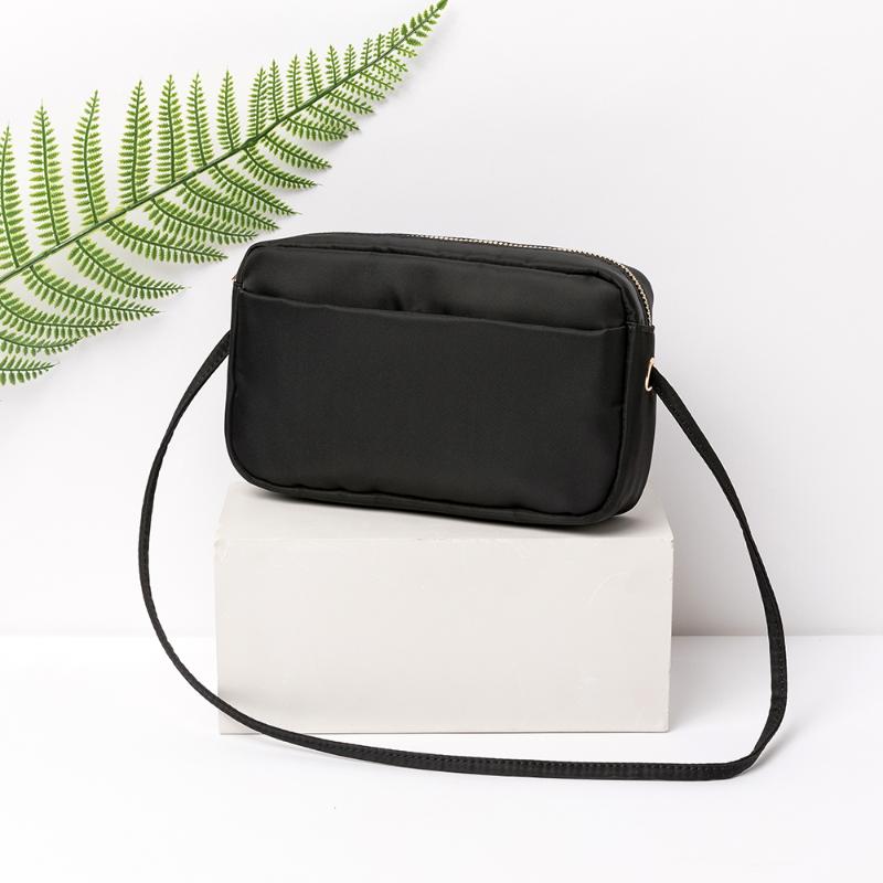 

Canvas Women's Bag 2020 New Fashion Oxford Crossbody Bag Female Wild Fresh Small Square, Black