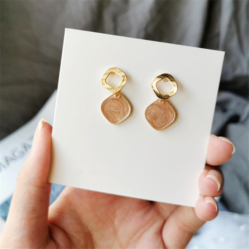 

Women earrings contracted temperament drip earrings contracted aesthetic irregular Fashion girl wholesale