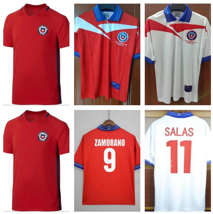 

2016 Chile 1998 world cup retro soccer jerseys SALAS Zamorano 16 17 98 vintage football shirts Neira Rozental Acuna ALEXIS VALDIVIA VIDAL H.SUAZO MEDEL E.VARGAS