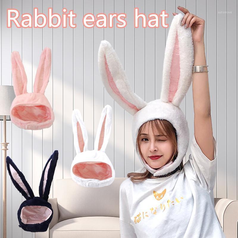 

Cosplay Women Girls Long Ears Cap Christmas Cosplay Beanie Plush Hat Plush Ears Hat Headgear #T2G1, Pink