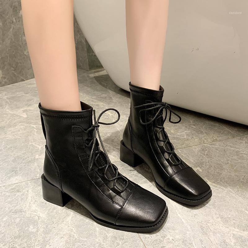 

Winter Boots Lady Women Shoes Autumn Luxury Designer Boots-Women Round Toe 2020 Fashion Mid-Calf Rubber Mid Calf Rock Low1