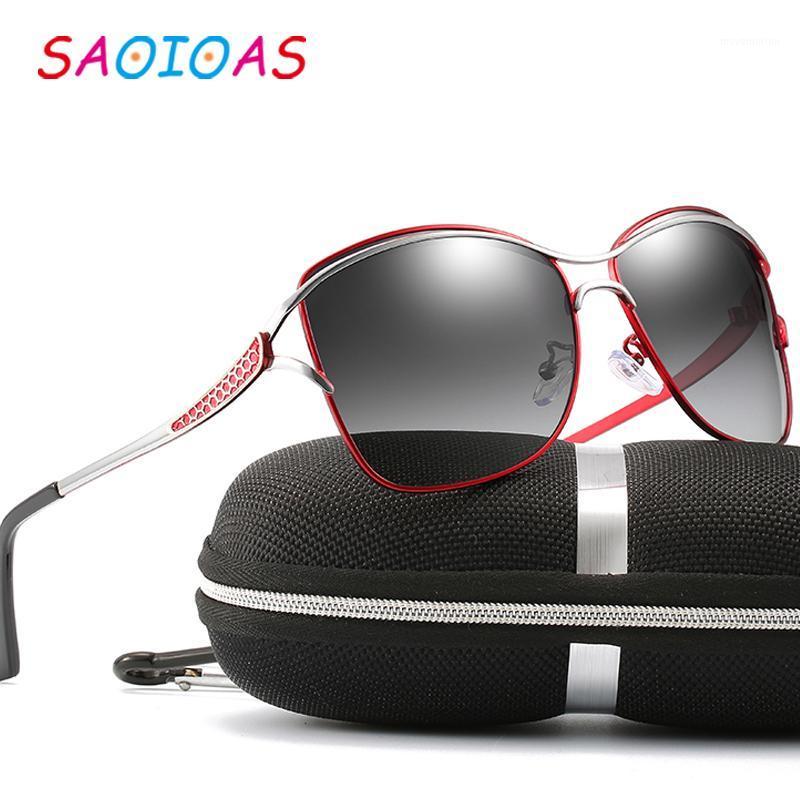 

SAOIOAS Summer New style Luxury Polarized Sunglasses Women Ladies Butterfly Sun Glasses Female Vintage over sized Eyewear UV4001