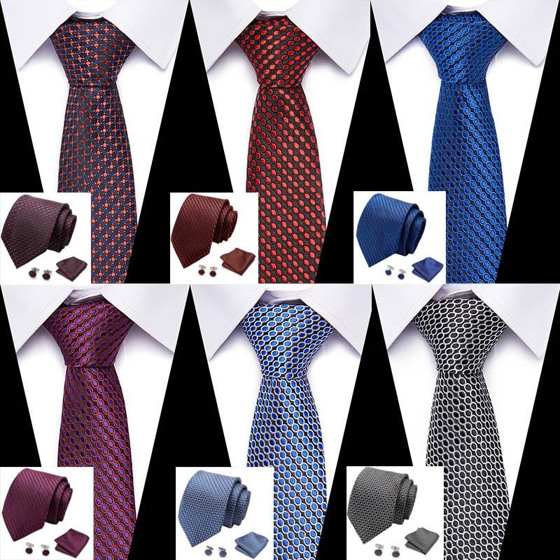 

Free shipping Mens Ties Luxury Paisley Blue Silk Tie with Hanky Tie Set Cufflinks Buisness jacquard Woven Neck