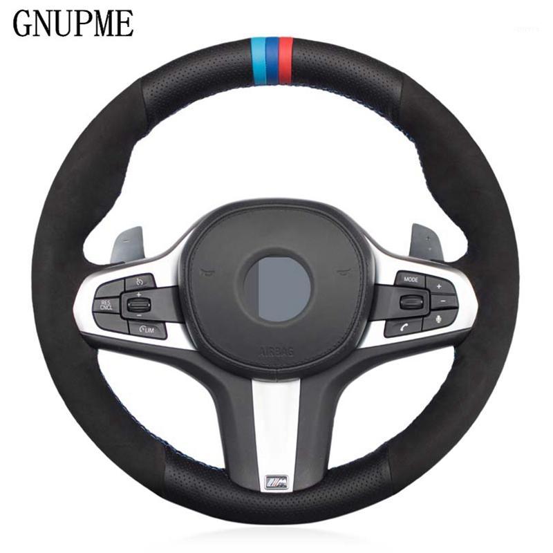 

DIY Black Genuine Leather Suede Car Steering Wheel Cover for M Sport G30 G31 G32 G20 G21 X3 G01 X4 G02 X5 G05 G14 G15 G161