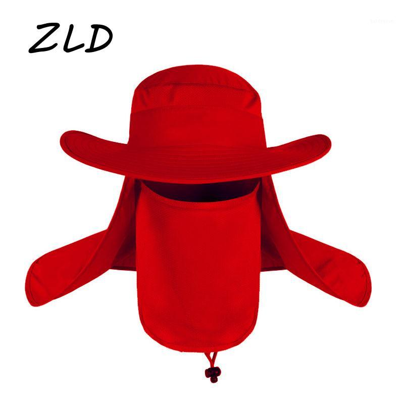 

360 degree sun hats men's waterproof hat summer male UV fishing hat with neck flap hiking cap outdoor bucket 2 IN 11