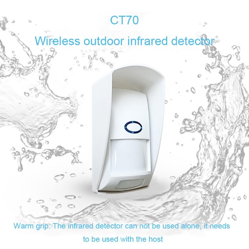 

CT70 Wireless Anti-Pet Crawl Detector Home Surveillance PIR Pet Immune Burglar Alarm Security System Infrared Waterproof