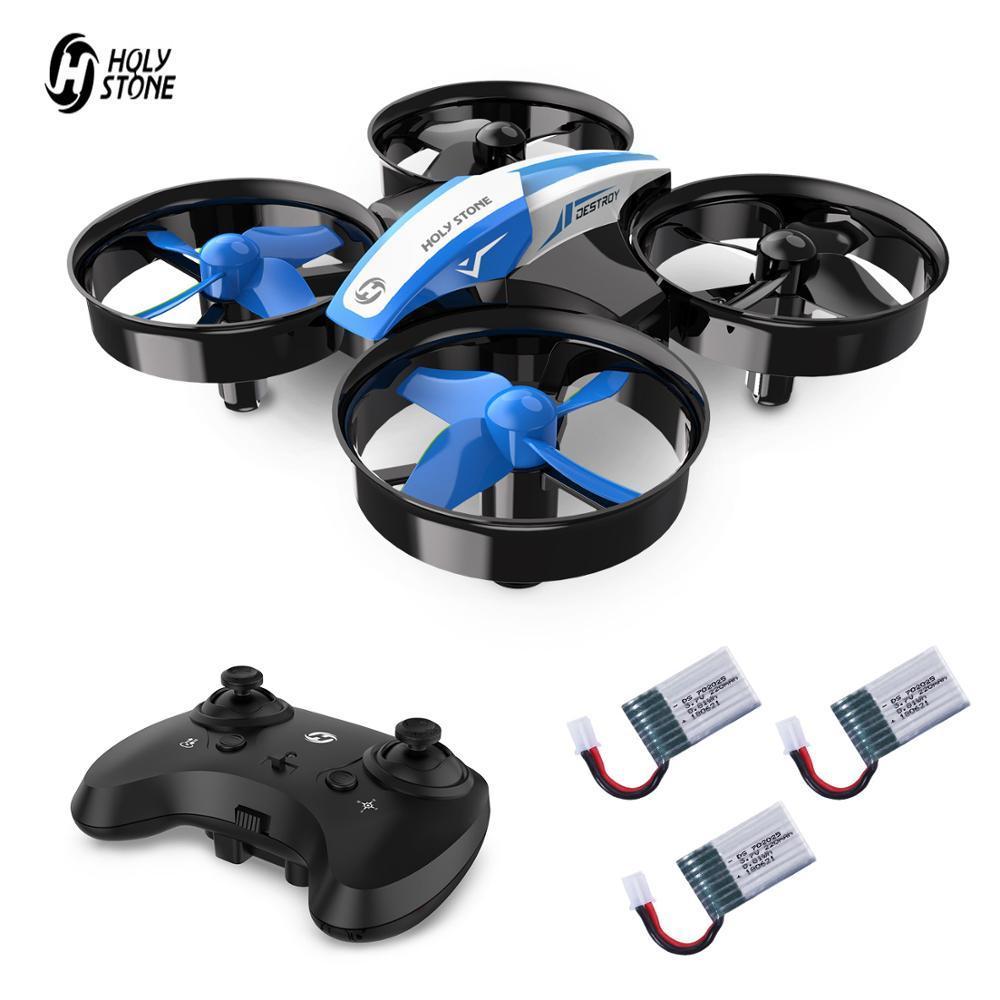 

Holy Stone Mini Drone For Kids One Key Land 3D Flip Auto Hovering RC Helicopter Mini Small Drones With 3 Batteries For Children 201208, Green mini drone