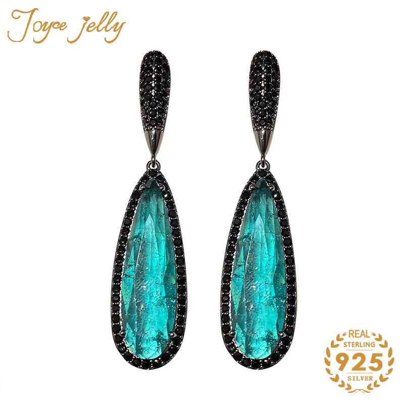 

JoyceJelly 925 Sterling Silver Hot Women Wedding Earrings Charms Water drop Style Trendy Women Fine Engagement Gifts Wholesale