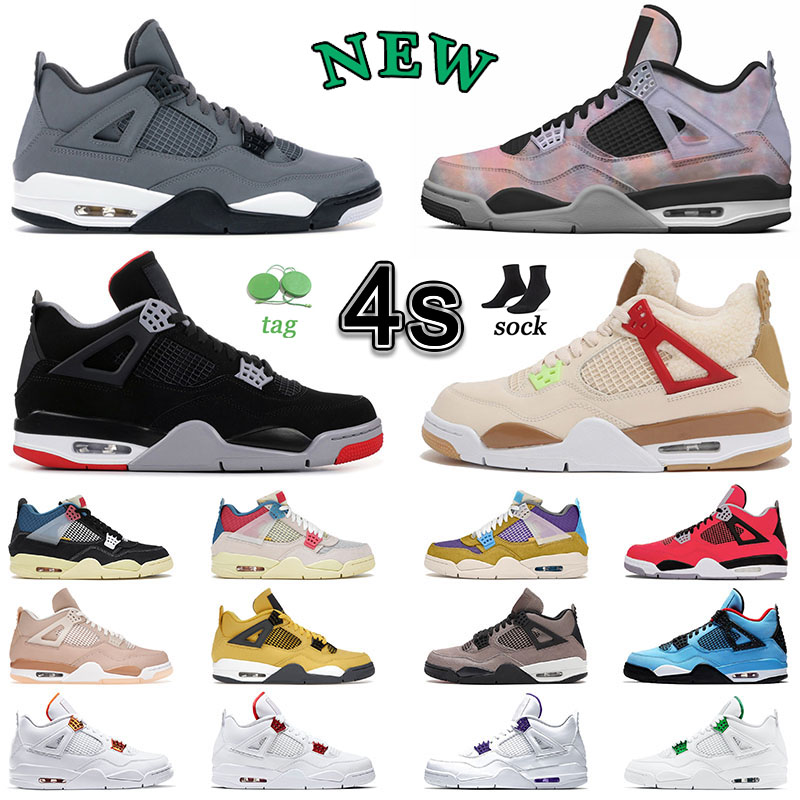 

Authentic Jumpman 4 4s Mens Womens Basketball Shoes 2022 New Zen Master Cool Grey Union Analyzes Bred Wild Things Winter Thicken Casual Shoe Men Women Sneaker Trainer, J06 40-47 2020 fire red
