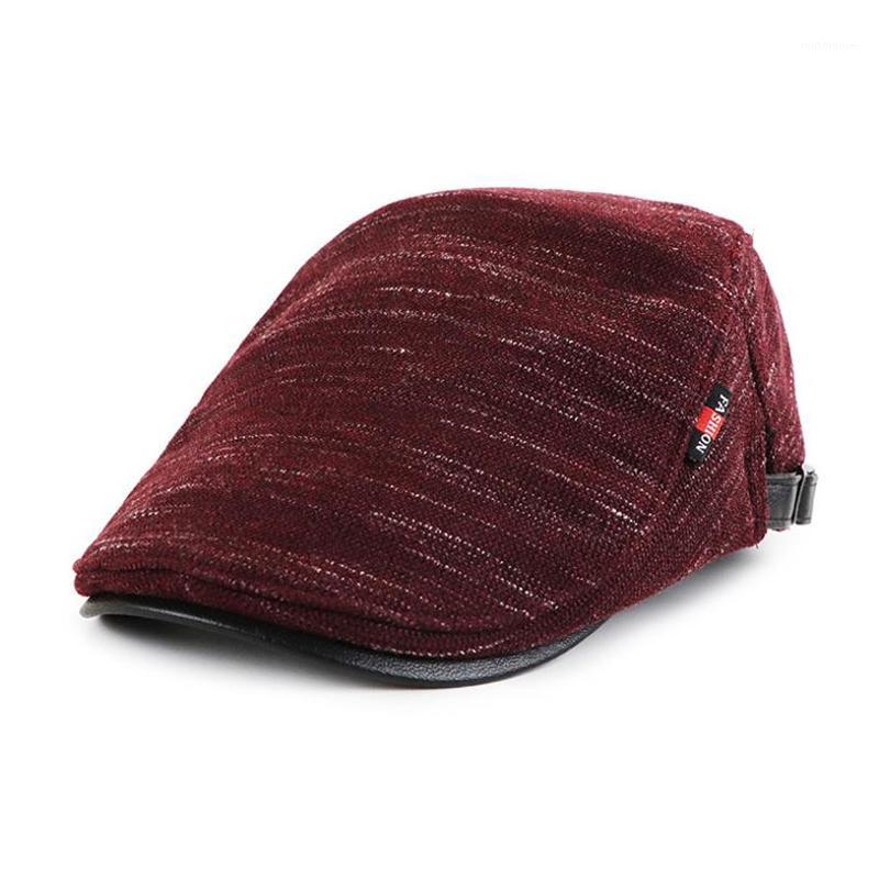

JAMONT Classic Knitted Newsboy Hats For Men Fall Winter Cabbie Caps Male Gorras Planas Beret Hats Outdoor Warm Flat Golf Caps1, As shown