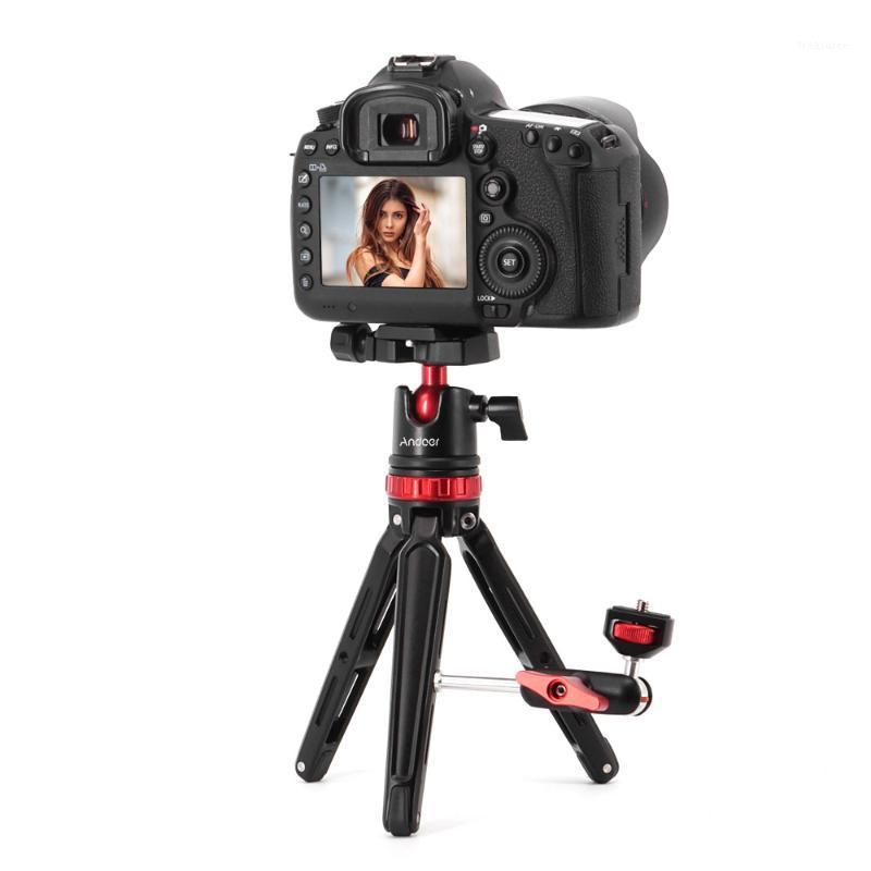 

Andoer Aluminium Alloy Mini Desktop Cameras Tripod with Panoramic Ball Head for Canon/Nikon DSLR Max. Load Capacity 5kg/11Lbs1