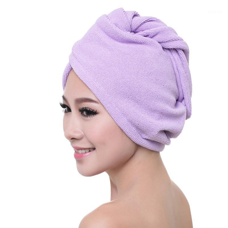 

Thicken Microfiber Dry Towel Super absorbent Women Bathroom Super Absorbent Quick-drying Microfiber Bath Towel Dry Cap 25x60cm1, Pink